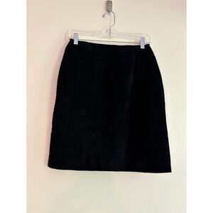 VTG Chia Suede Leather Pencil Skirt